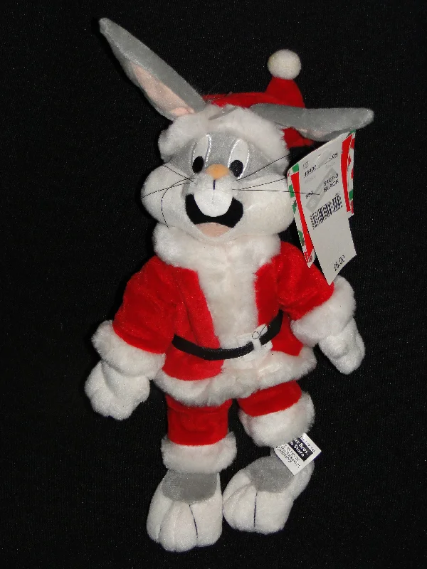 Sweet and innocent stuffed animalsWarner Bros Bugs Bunny Christmas bean bag plush