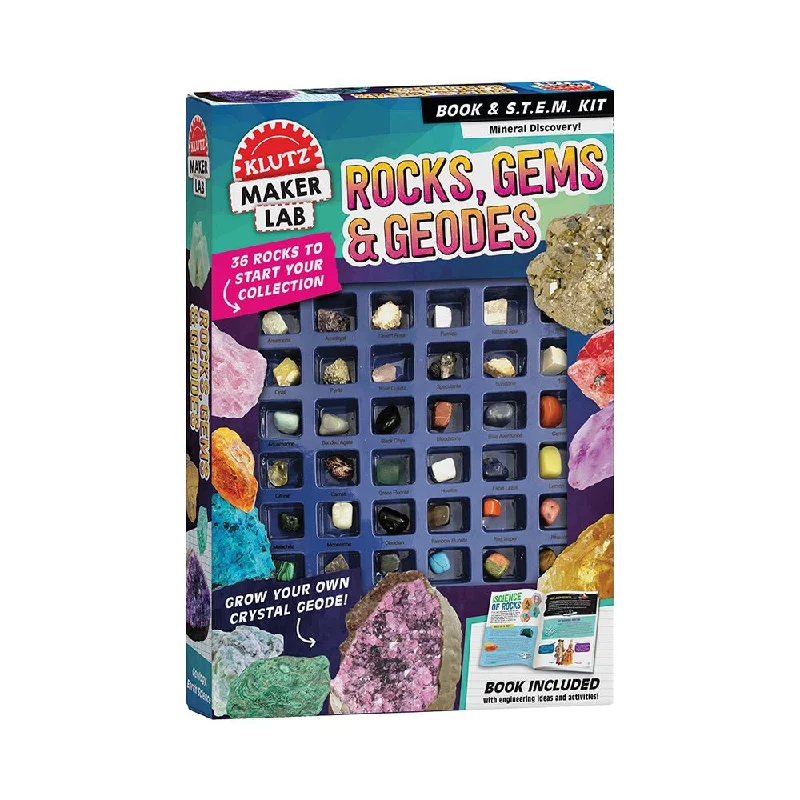 Fun-filled children's books Fun-filled children's books Klutz Maker Lab Rocks, Gems & Geodes Book Fun-filled children's books Fun-filled children's books Klutz Maker Lab Rocks, Gems & Geodes Book