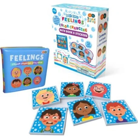 Imaginative children's literature Imaginative children's literature Magic Colour Changing Bath Book & Stickers - Feelings
