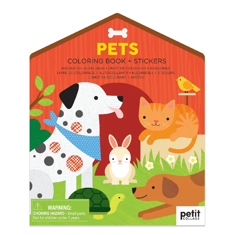 Fun-filled children's books Fun-filled children's books Colouring Book With Stickers - Pets