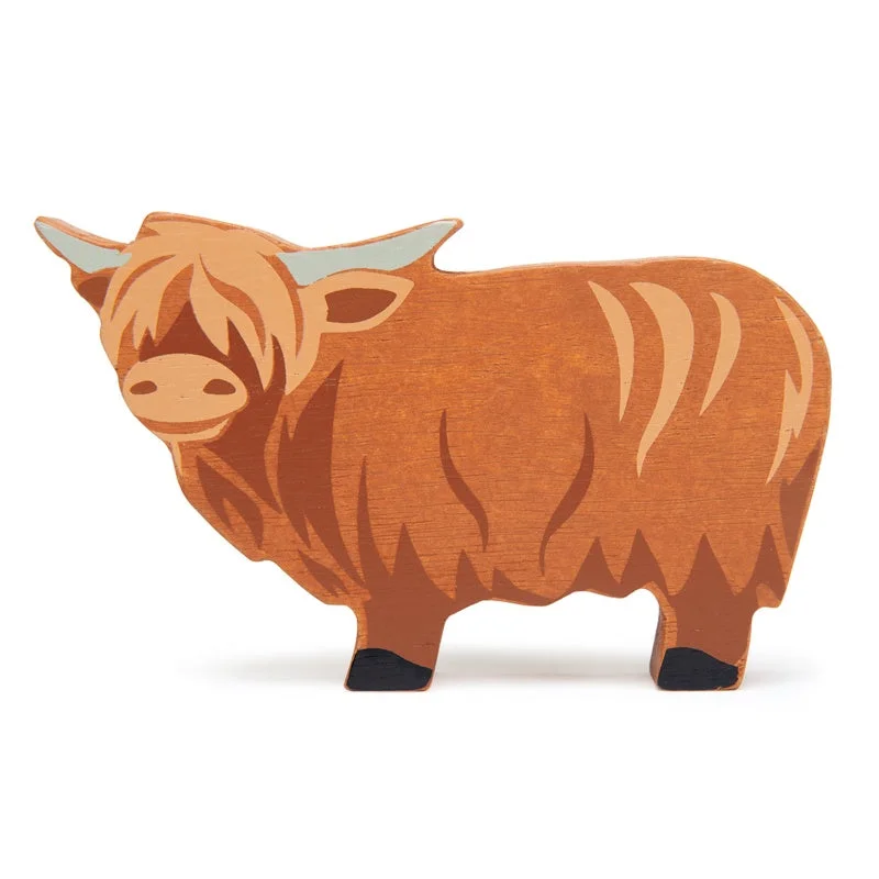 skillfully crafted wooden toys                   Wooden Animal | Highland Cow