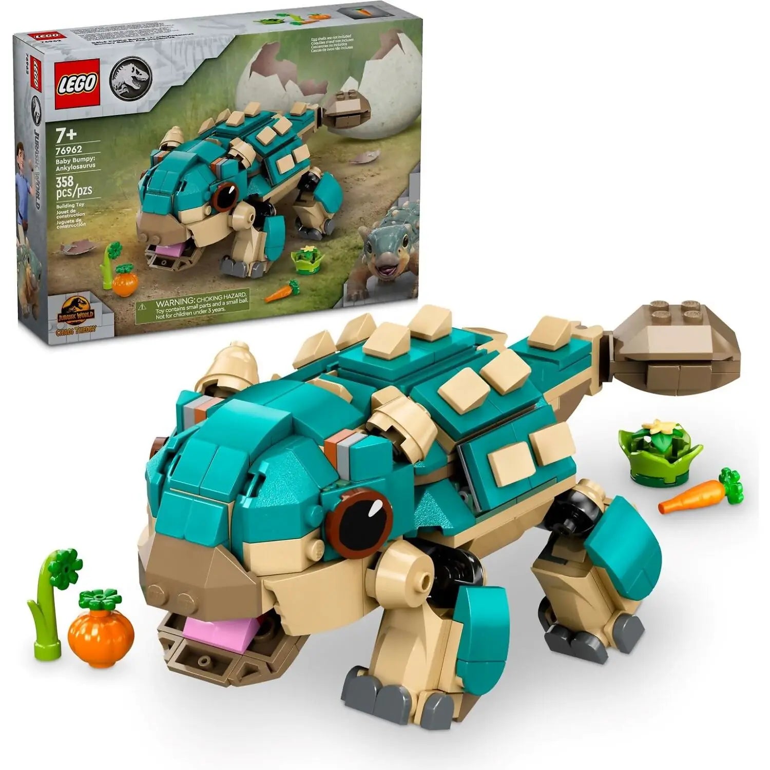 Iconic and recognizable LEGO characters76962 LEGO JURASSIC WORLD BABY BUMPY: ANKYLOSAURUS