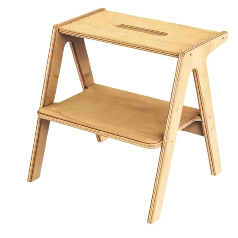enchanted wooden toys                   Two-Step Wooden Step Stool - Natural
