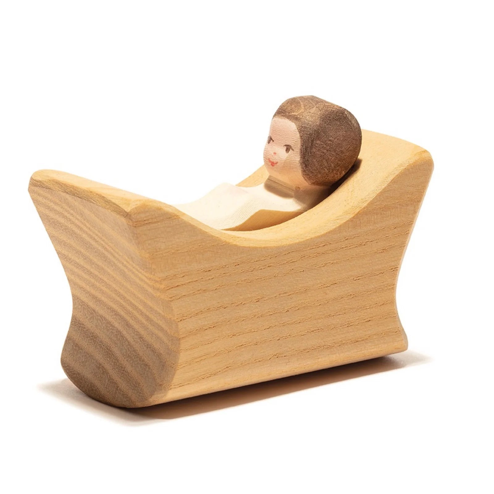 sturdy and safe wooden toys                 Ostheimer Baby in Crib