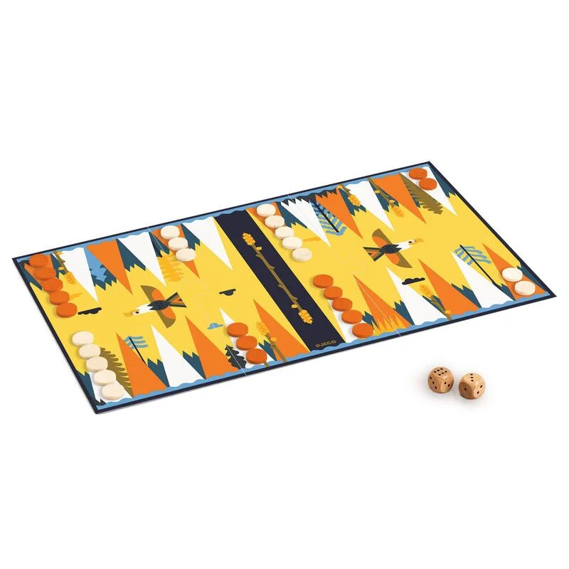 vibrant and colorful wooden toys for toddlers                   Backgammon Game