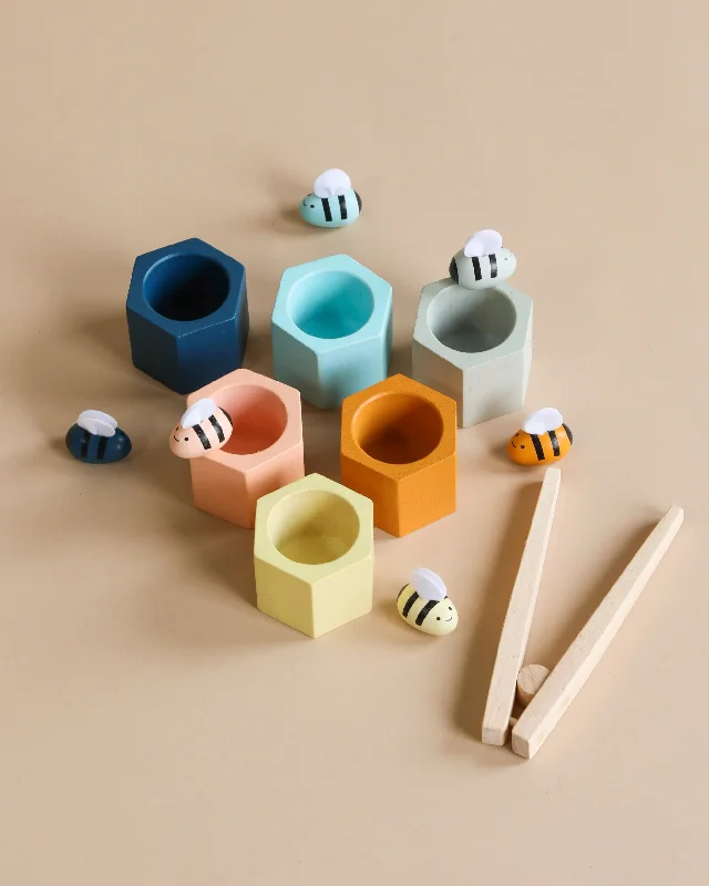 sturdy wooden toys                  Beehive Sorting Set