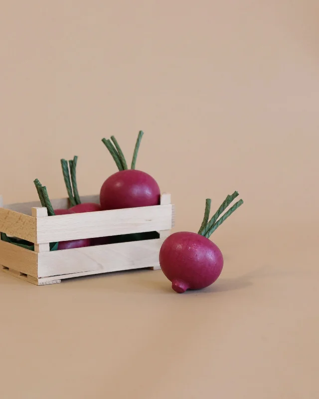 environmentally conscious wooden toys                 Erzi Beetroot Pretend Food