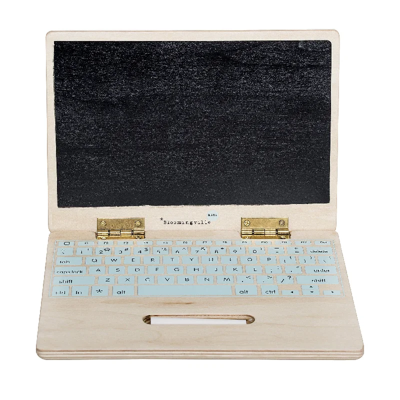 colorful wooden toys for toddlers             Bloomingville Toy Computer with Blackboard