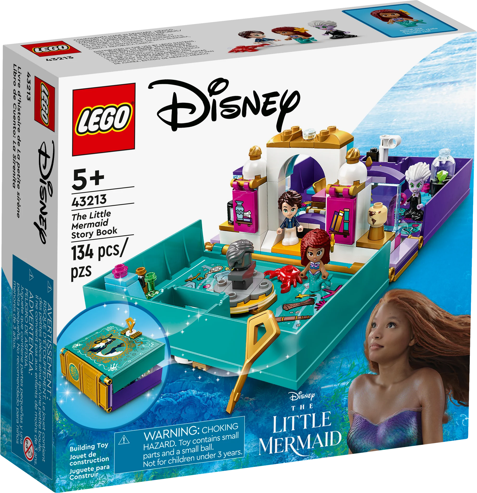 Perfect for both kids and adults LEGOBrickhouse LEGO 43213 The Little Mermaid Story Book Disney