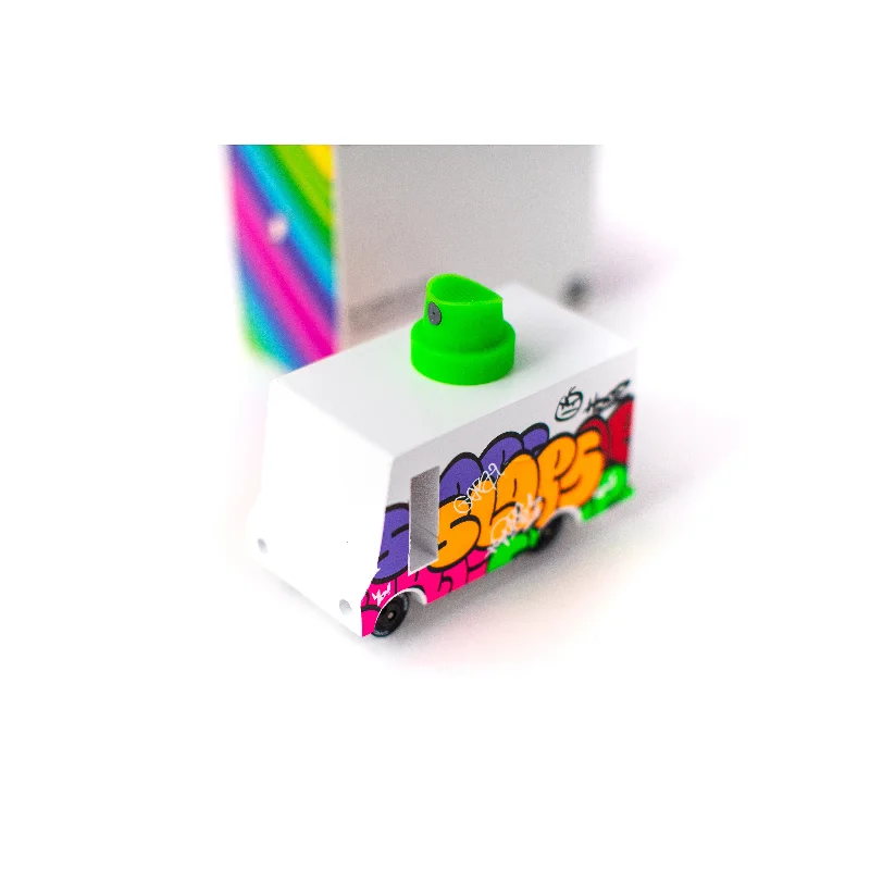 eco-friendly wooden toys made from sustainable materials                   Candylab Candycar Grafftit
