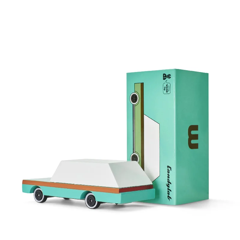 charming wooden toys                   Candylab Candycar Teal Wagon