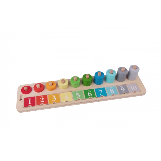 beautiful and detailed wooden toys that inspire creativity                   Classic World Counting Stacker
