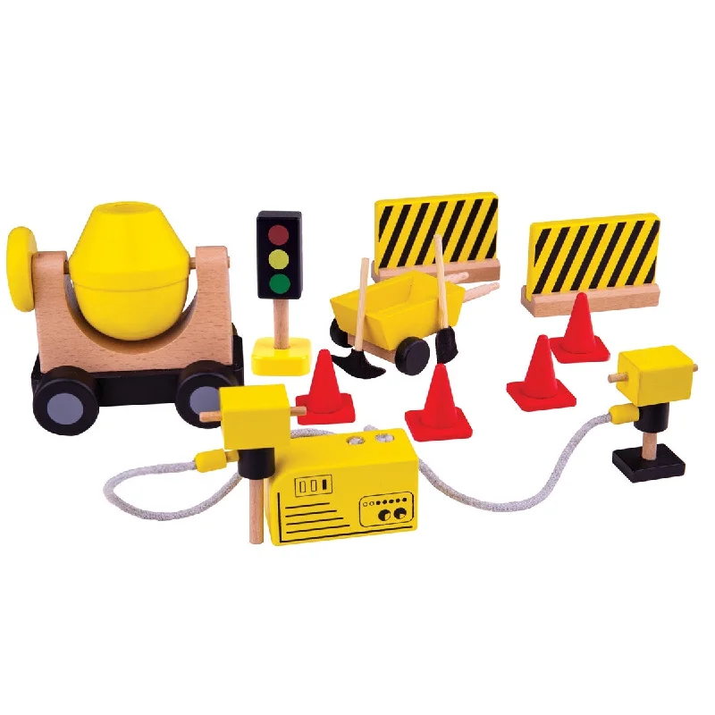 enchanting wooden toys that create lasting memories                   Construction Equipment Set