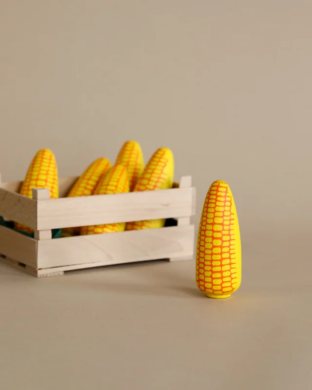 non-toxic wooden toys                   Erzi Corn on the Cob Pretend Food