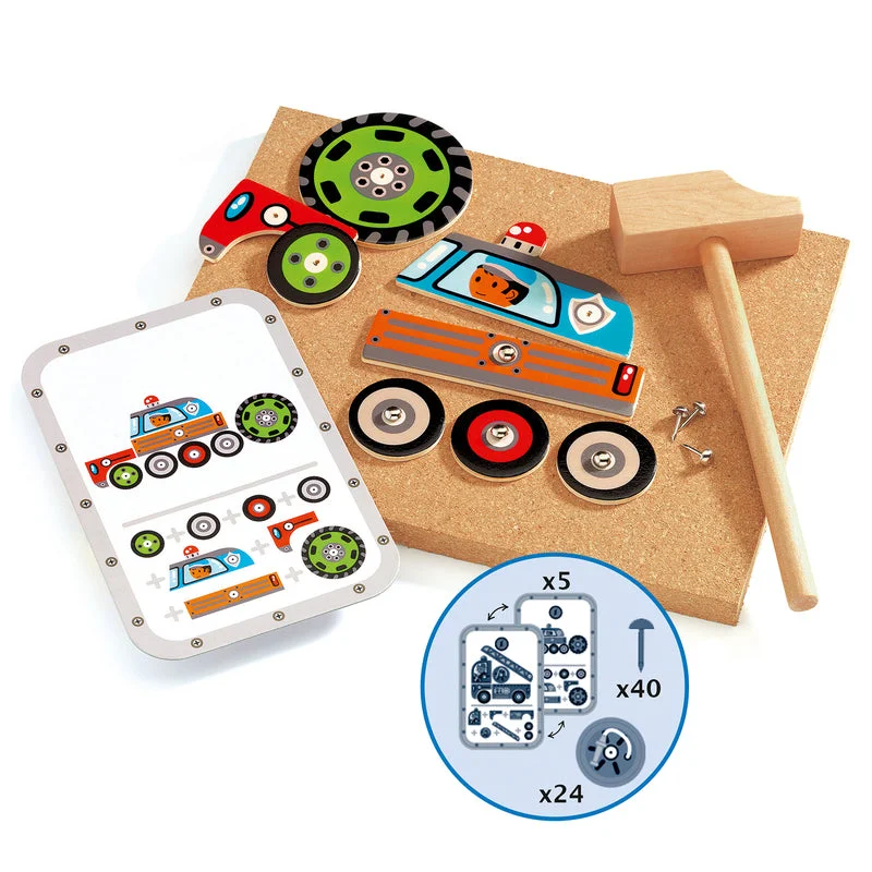 skillfully crafted wooden toys                   Djeco Tap Tap Vehicles