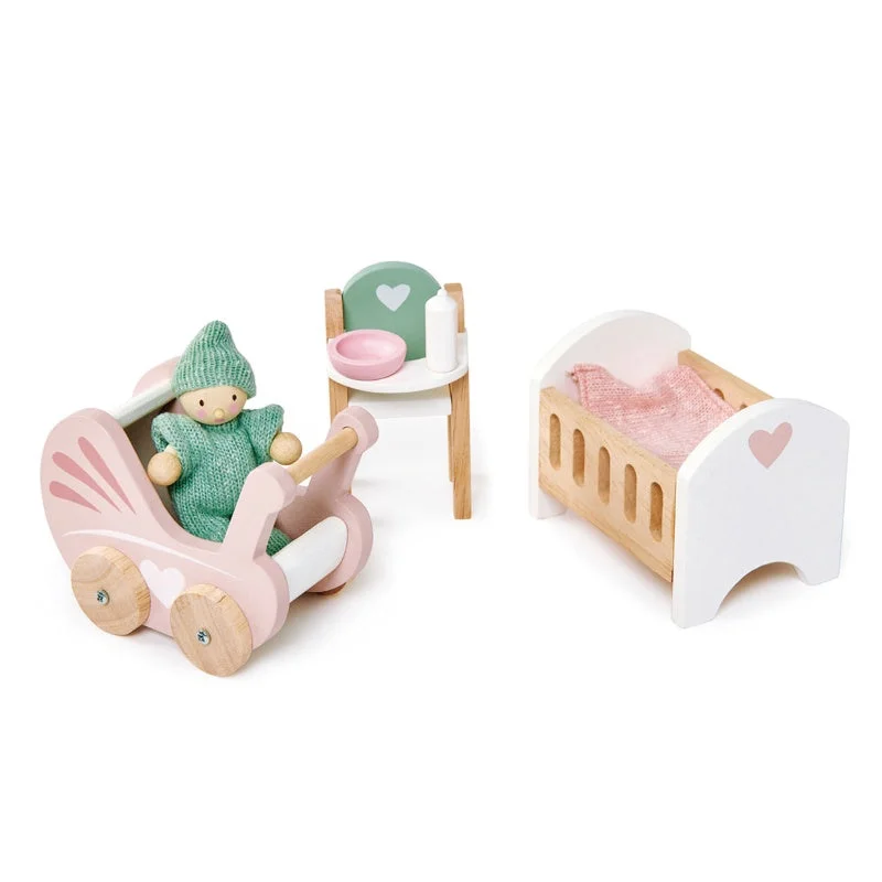 eco-conscious wooden toys that promote sustainability                   Doll House Nursery Set