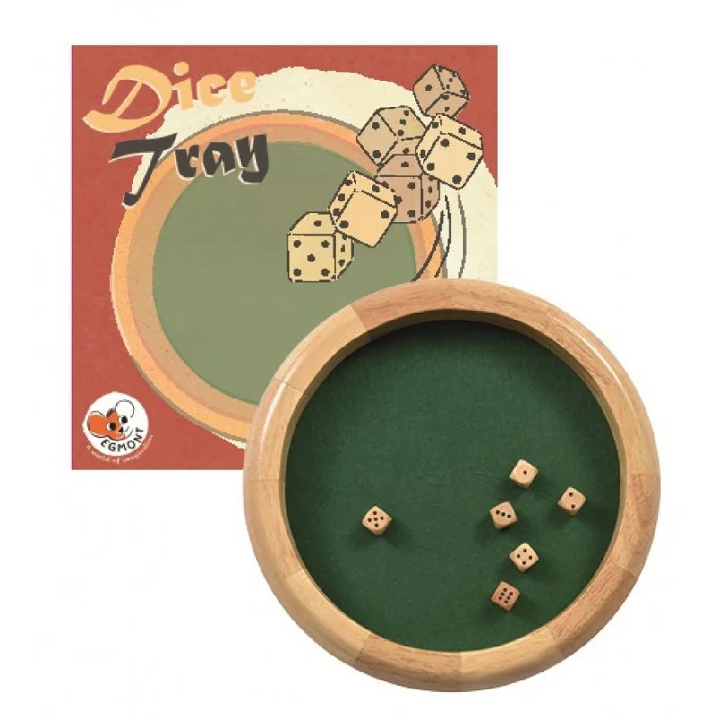 eco-friendly and safe wooden toys                   Egmont Toys Dice Tray