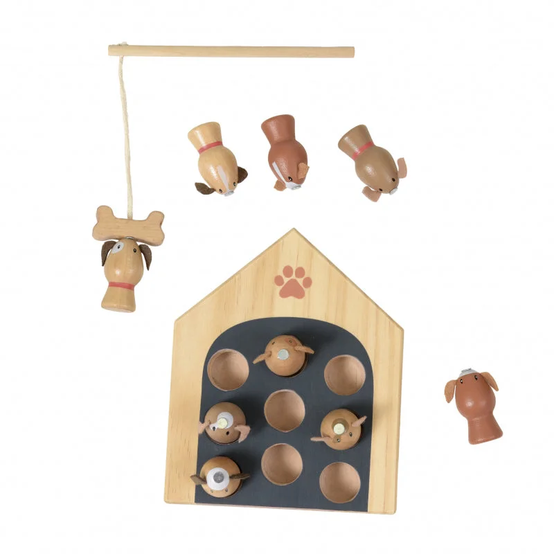 enchanting and whimsical wooden toys for children                   Egmont Toys Fishing Dogs