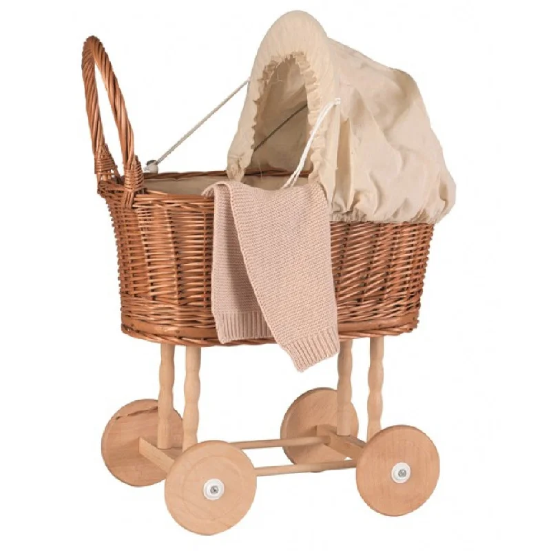 eco-conscious wooden toys that promote sustainability Egmont Toys Pram Wicker Eggshell eco-conscious wooden toys that promote sustainability Egmont Toys Pram Wicker Eggshell