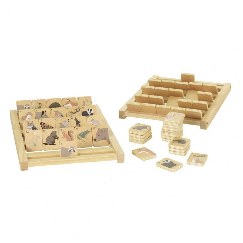 naturally finished and non-toxic wooden toys                   Egmont Toys Who Am I?