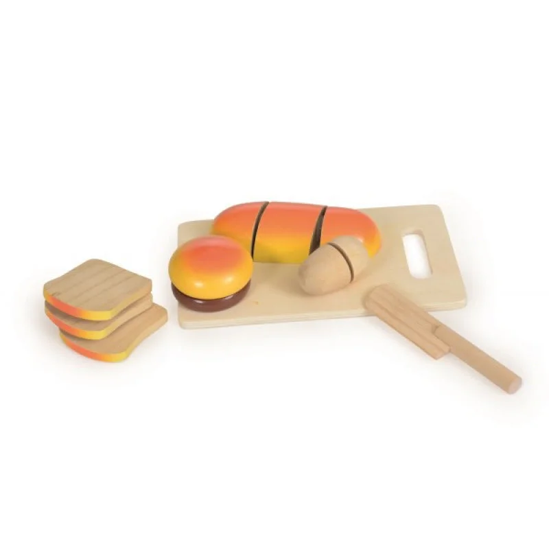thoughtfully designed wooden toys              Egmont Toys Wooden Bread Set