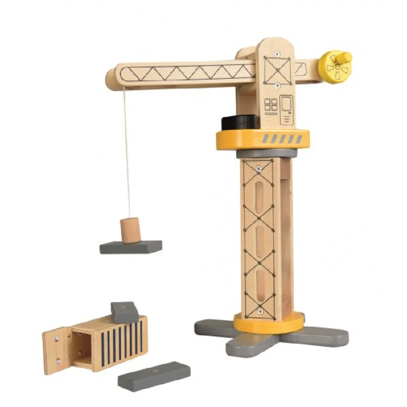 enchanting wooden toys that bring joy and happiness to children                   Egmont Toys Wooden Crane