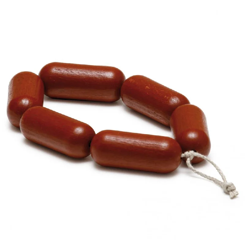intricately carved wooden toys                   Erzi Sausages Chain