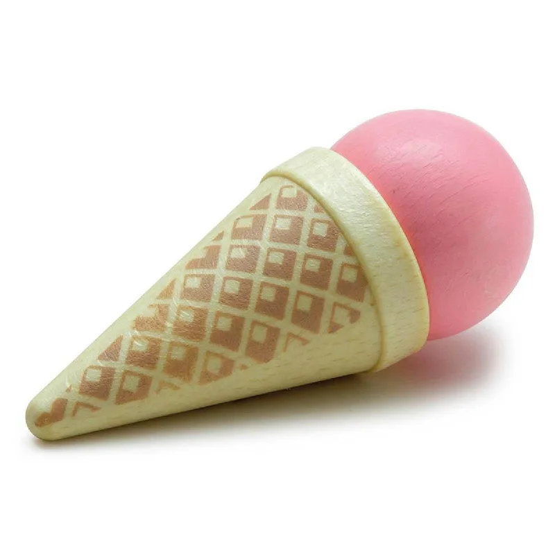 tactile wooden toys                   Erzi pink ice cream cone