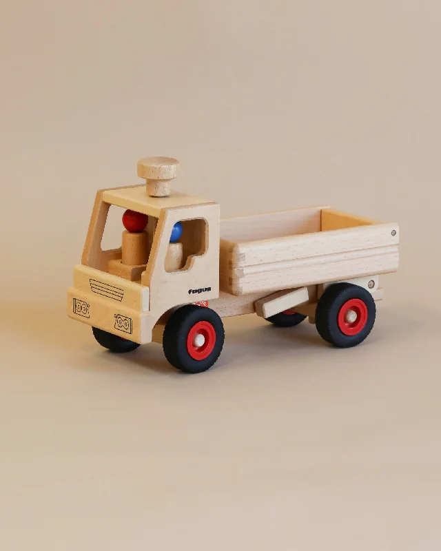 colorful wooden toys for toddlers             Fagus Wooden Dump Truck