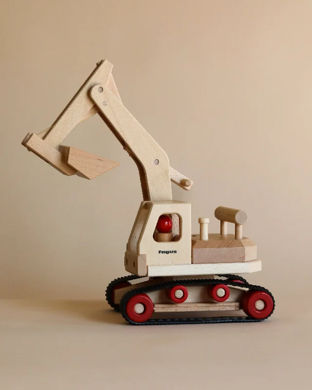 engaging and educational wooden toys                  Fagus Wooden Excavator