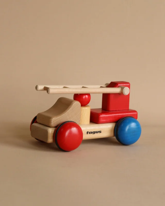 eco-conscious wooden toys that promote sustainability Fagus Wooden Firetruck - Mini Series eco-conscious wooden toys that promote sustainability Fagus Wooden Firetruck - Mini Series