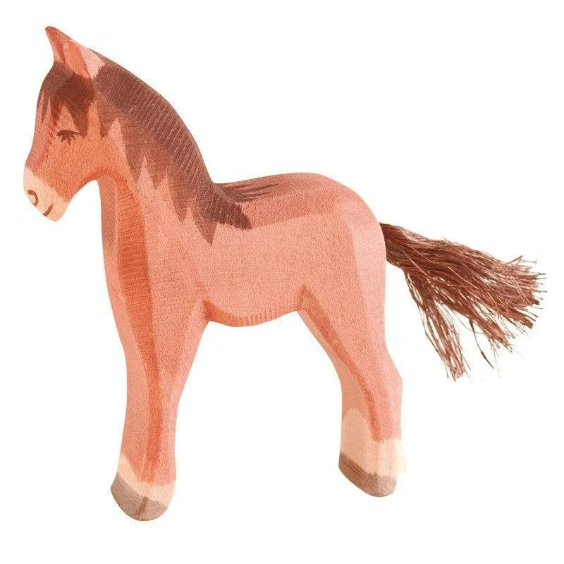 classic wooden toys for kids                Ostheimer Colt (Foal), Brown
