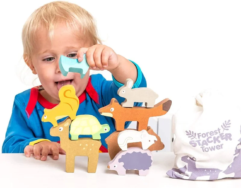 historically accurate and educational wooden toys that teach about cultures                   Le Toy Van - Wooden Petilou Forest Stacker Puzzle & Bag