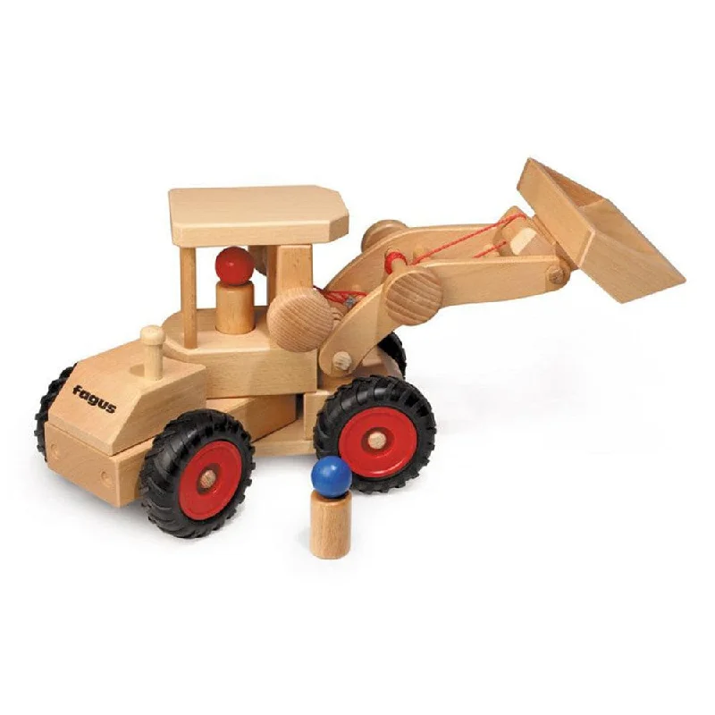 functional wooden toys               Front End Loader - Wooden Toy Truck