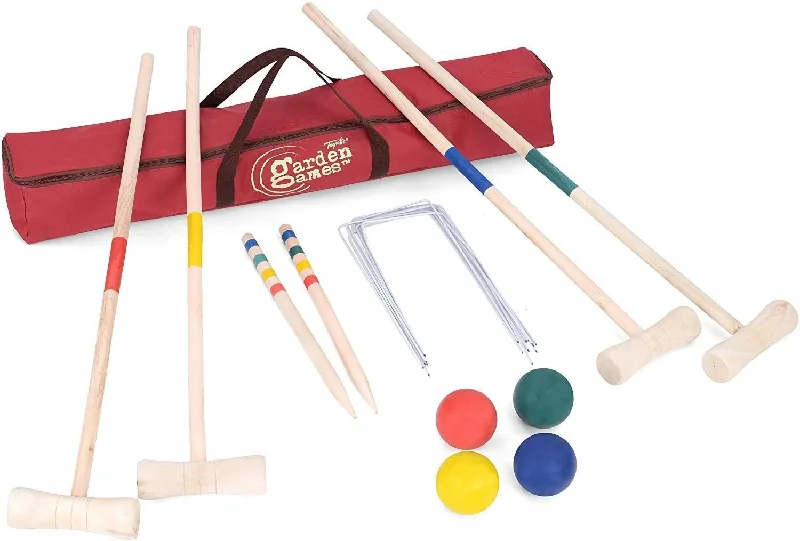 historically inspired wooden toys that teach history                   Toyrific Garden Games TY5967 Wooden Croquet Set