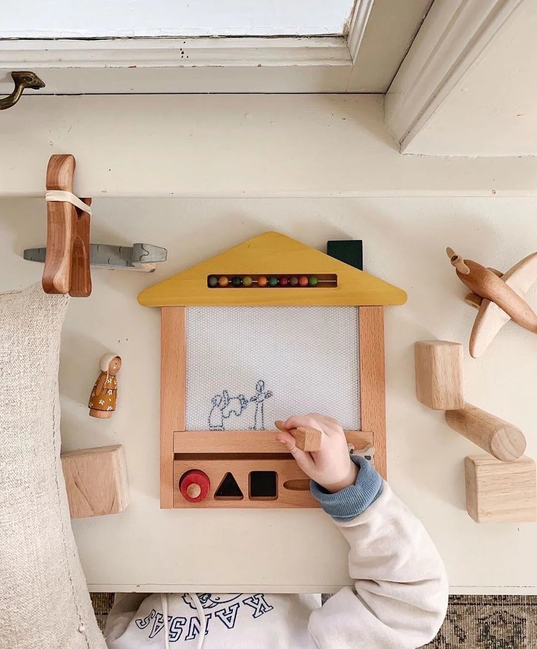 intricately designed wooden toys                 gg* Oekaki House | Dog