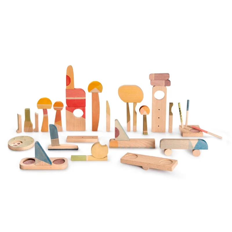 tactile wooden toys                   Happy Place Play Set