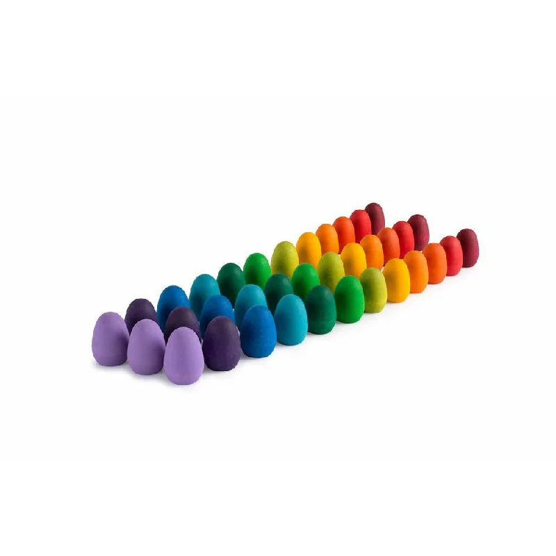 eco-friendly and safe wooden toys                   Grapat mandala rainbow eggs 36 pcs