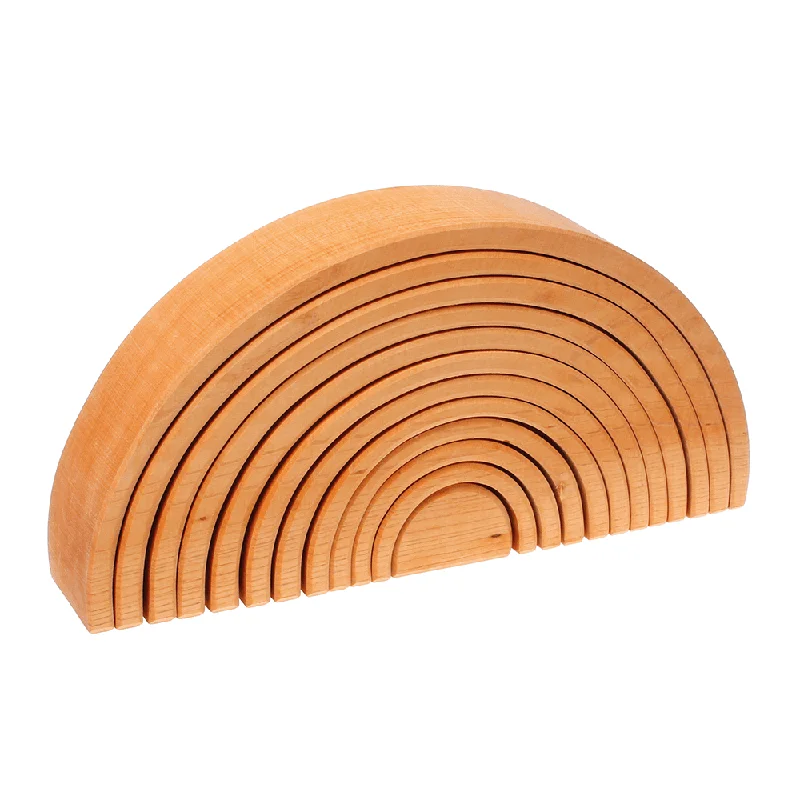 enchanting wooden toys that spark imagination Natural Wooden Rainbow Tunnel - 12 Piece enchanting wooden toys that spark imagination Natural Wooden Rainbow Tunnel - 12 Piece