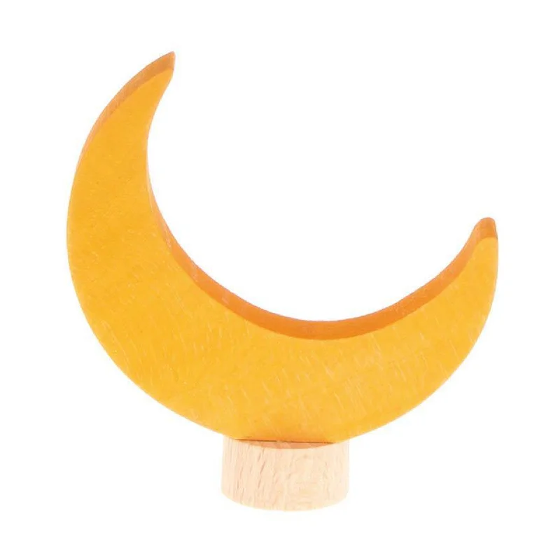 eco-friendly and safe wooden toys                   Grimm's birthday ring deco moon