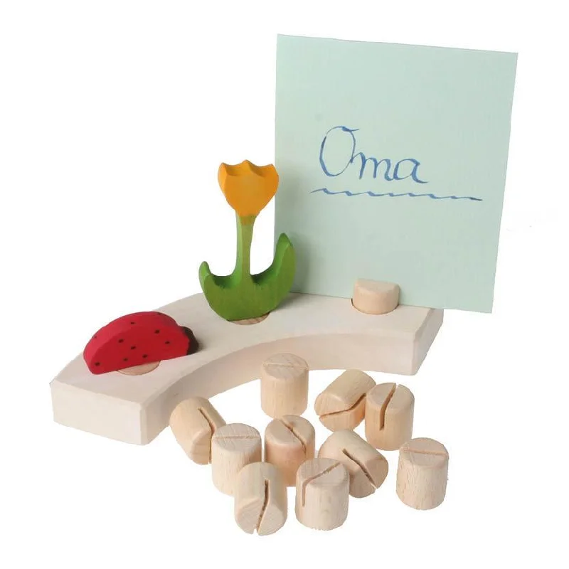 engaging and educational wooden toys                  Grimm's birthday ring deco picture holder