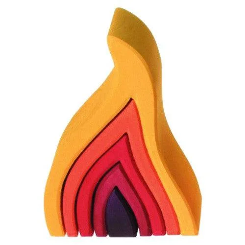 robust and child-safe wooden toys for all ages                   Elements Nesting Blocks: Fire