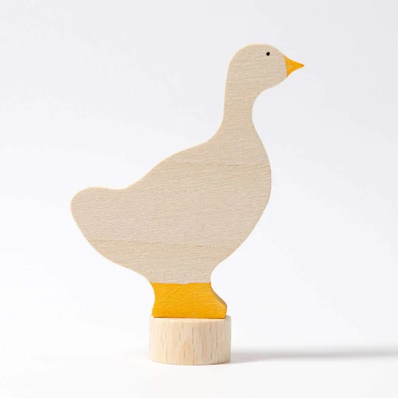 whimsical wooden toys                   Grimm's birthday ring deco goose