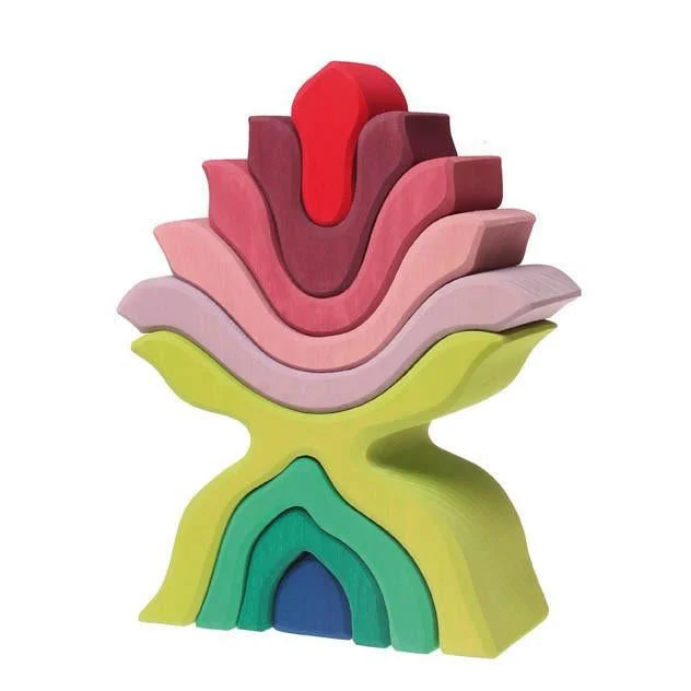 robust and durable wooden toys that withstand the test of time Grimm's little flower stacker robust and durable wooden toys that withstand the test of time Grimm's little flower stacker