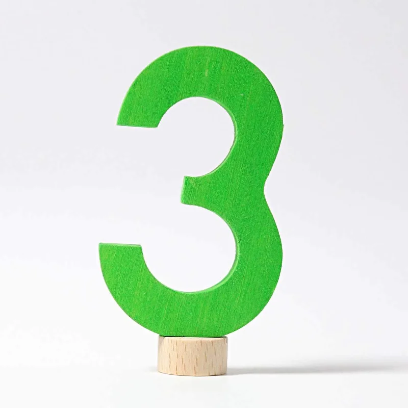 durable wooden toys                  Grimm's number 3 deco