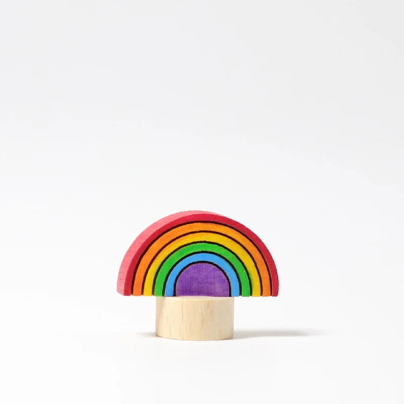safe wooden toys for babies              Birthday Ring Decoration - Rainbow