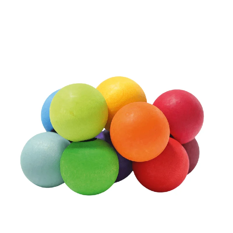 tactile wooden toys                   Wooden Rainbow Beads Grasper - Baby Clutching Toy