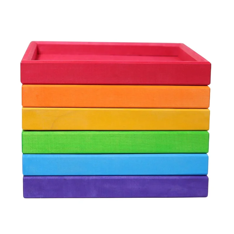age-appropriate wooden toys                   Wooden Rainbow Frames