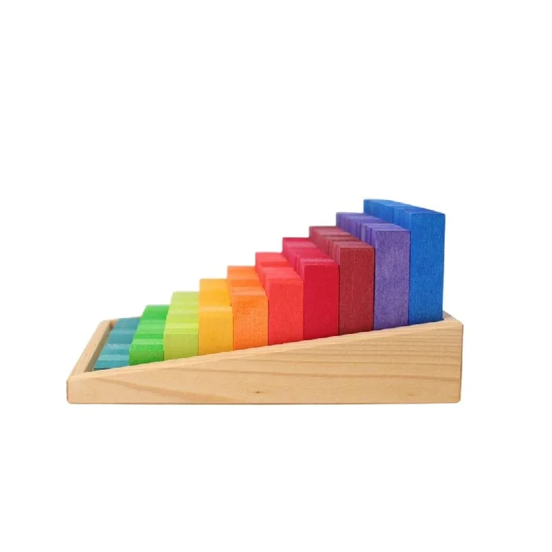 skillfully made wooden toys               Stepped Counting Math Blocks