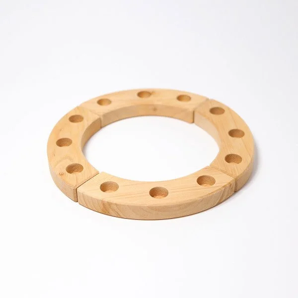 robust and engaging wooden toys for kids                   Grimm's wooden birthday ring 12 years - natural